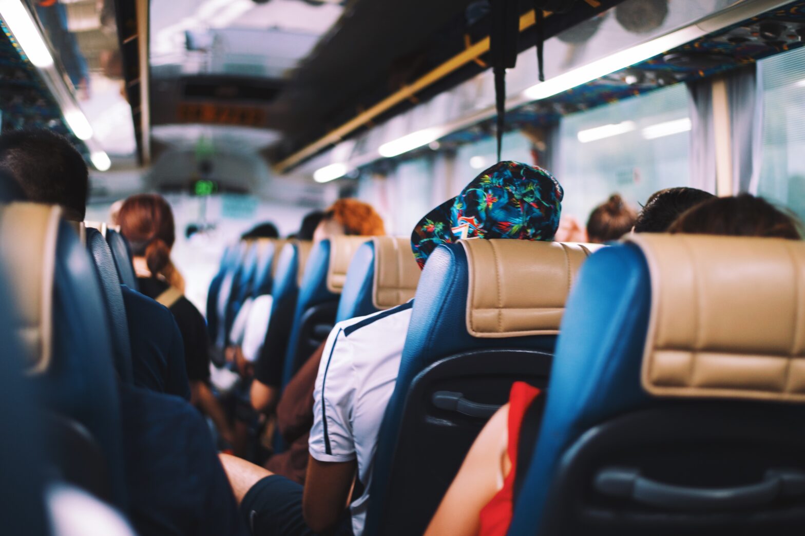 people on a train