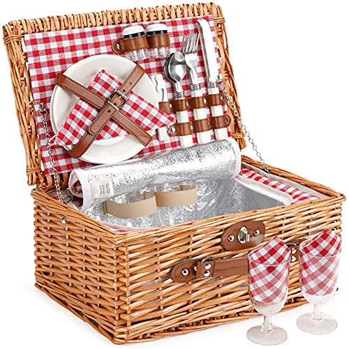 ZORMY Wicker Picnic Basket