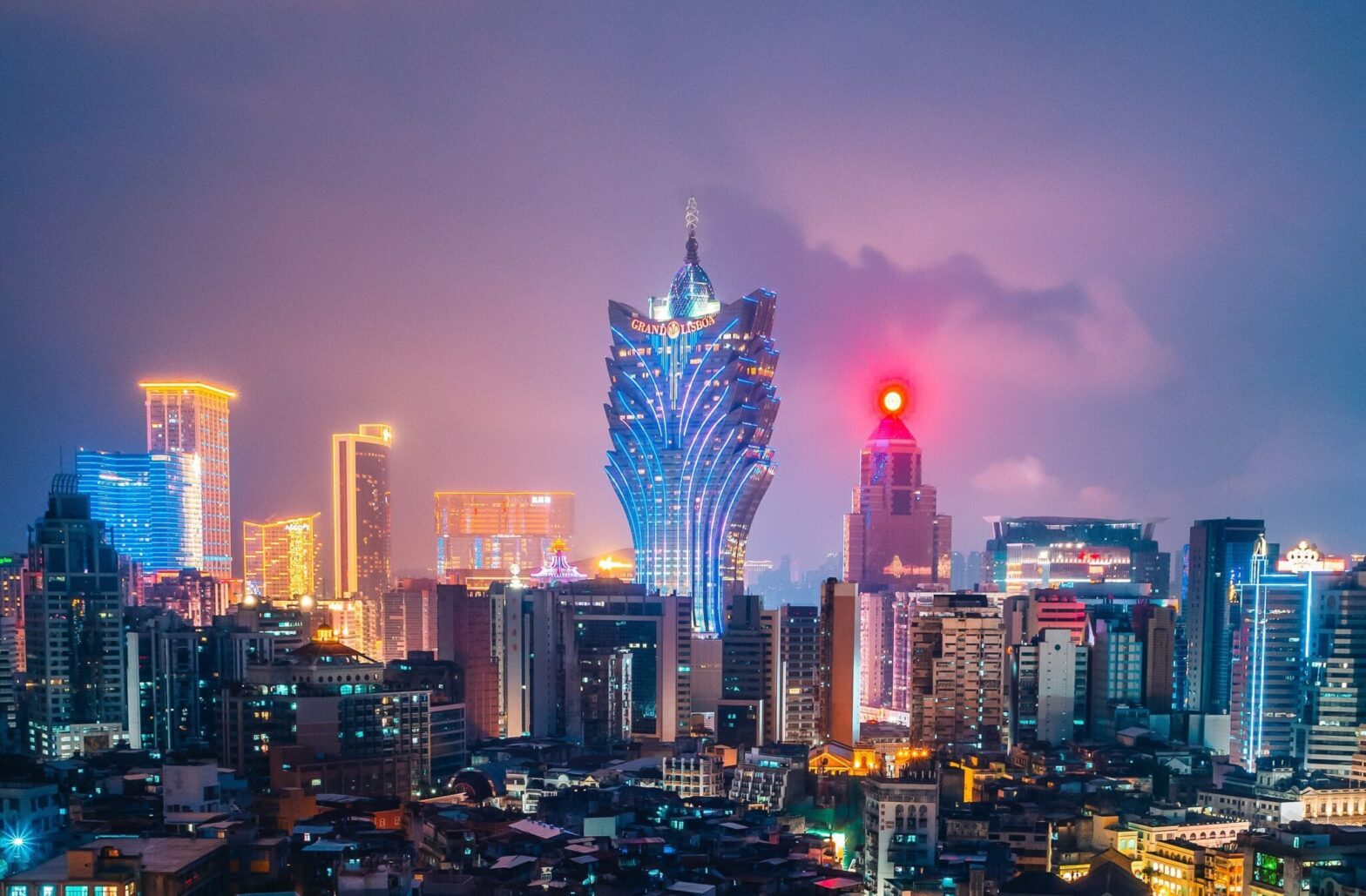 Macau city skyline