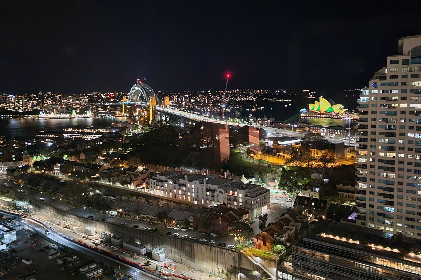 Sydney skyline at night