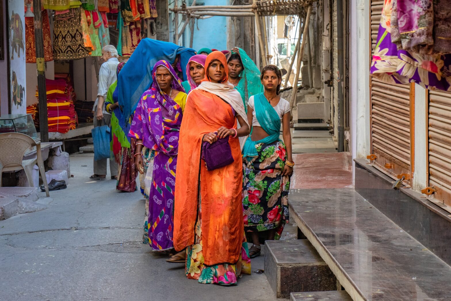 group of women in India