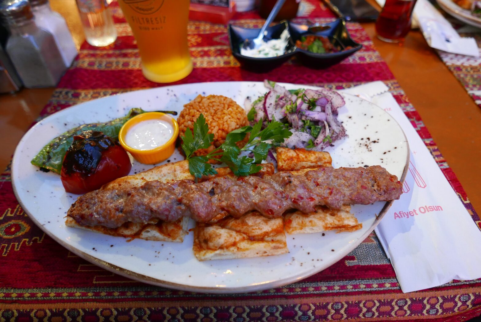 Turkish food on a plate