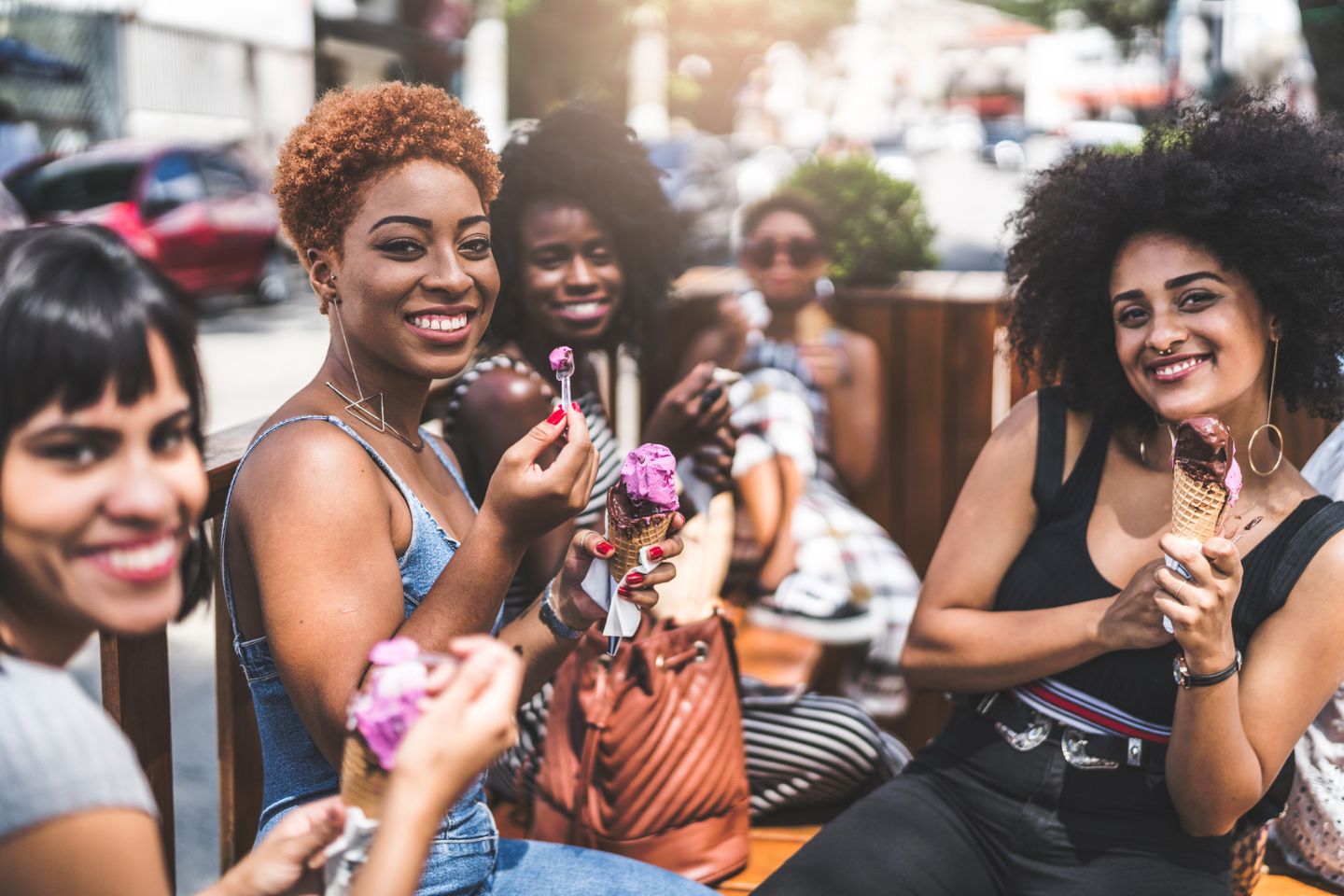 group of women smiling