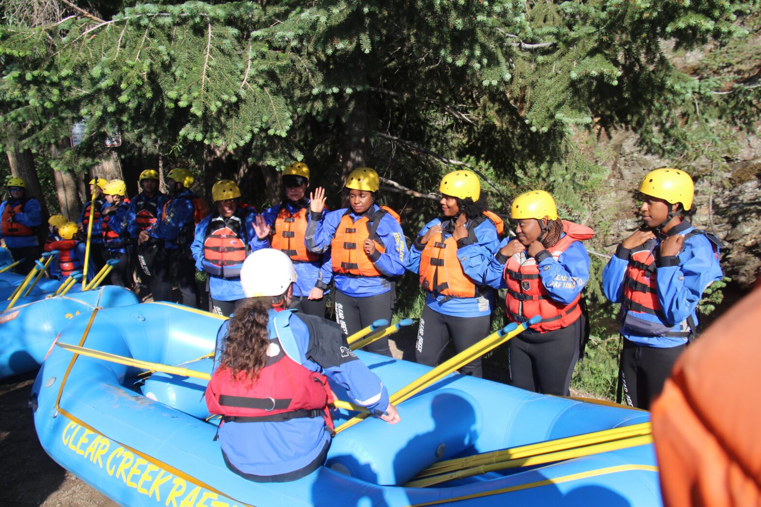 Vibe Tribe group white water rafting