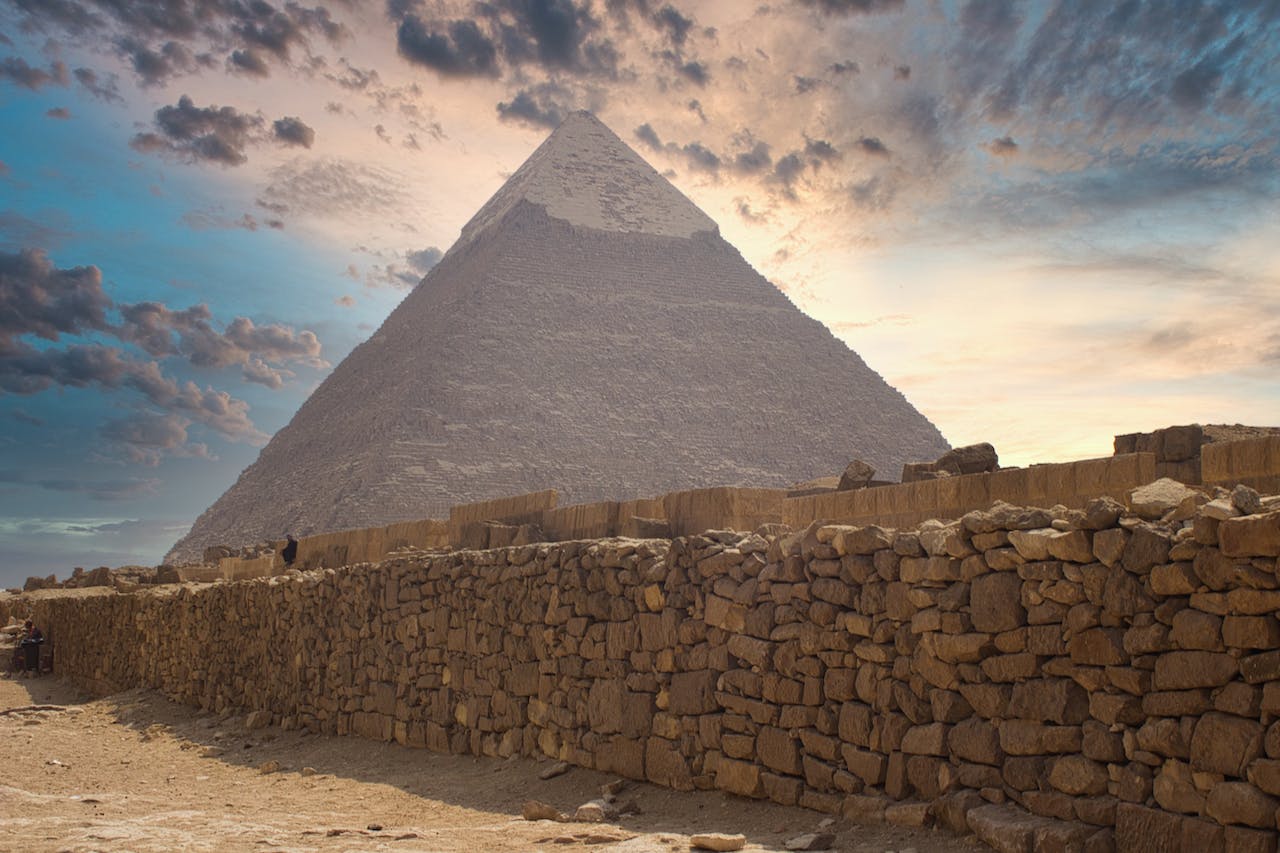 A pyramid in Egypt