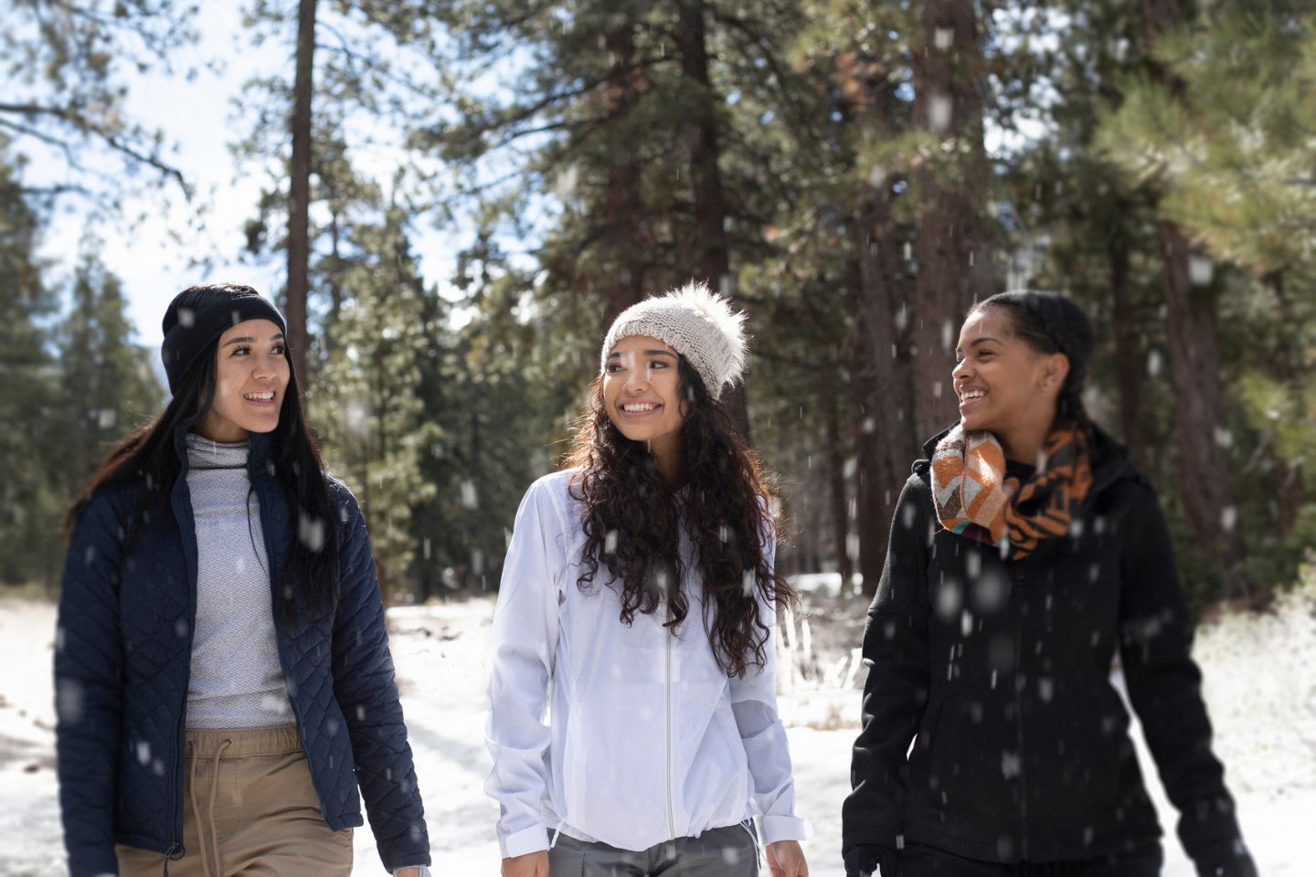 three friends at Big Bear Lake