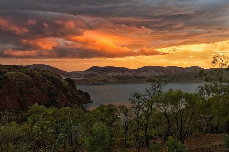 overlooking Lake Argyle in Kimberley, Australia