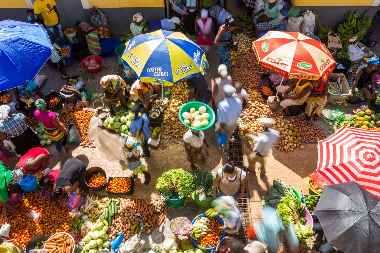 African vegetable market, Assomada, Santiago Island, Cape Verde