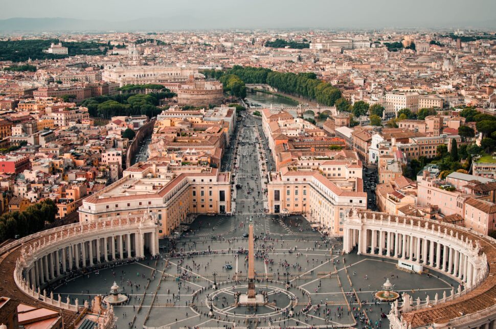 Vatican City from the top of the Vatican