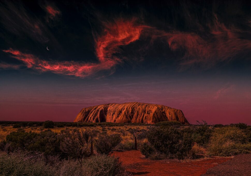 Uluru at night