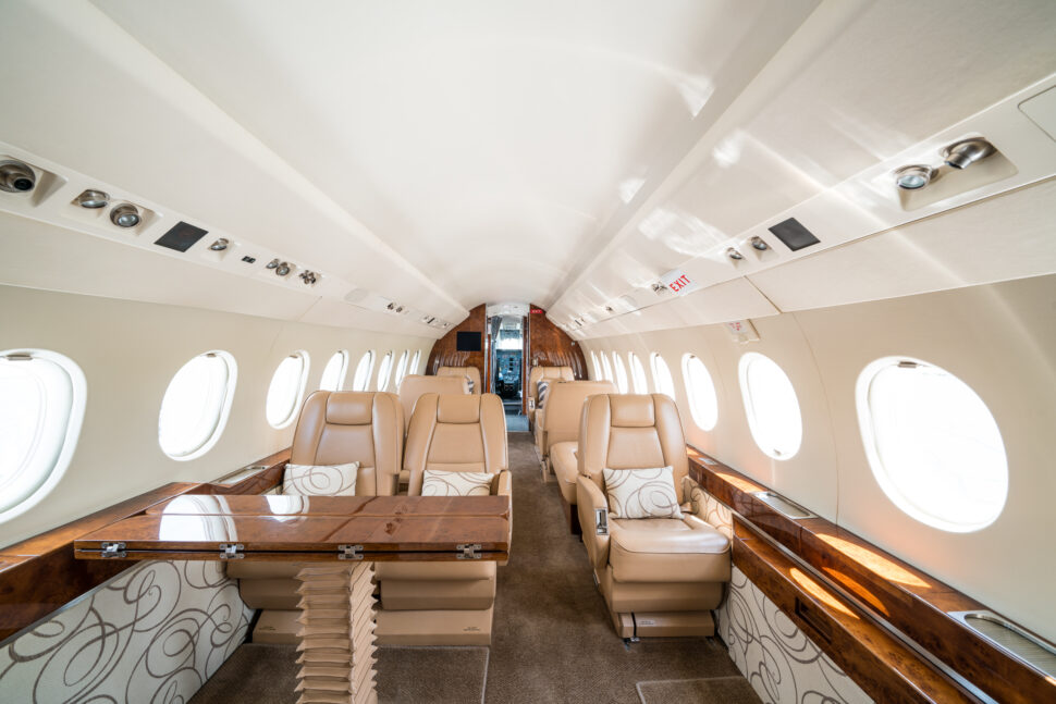 Inside a B2 Aviation Private Plane