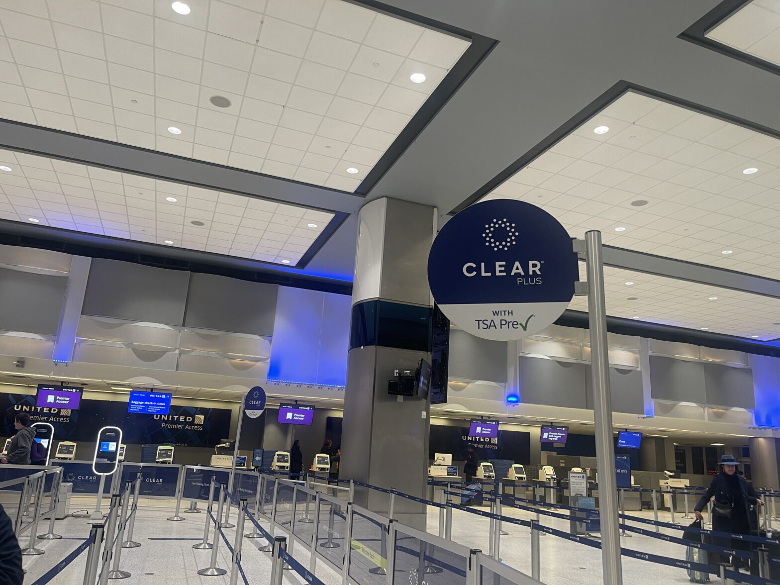 CLEAR Plus line at George Bush Intercontinental Airport (IAH) Airport in Terminal C.