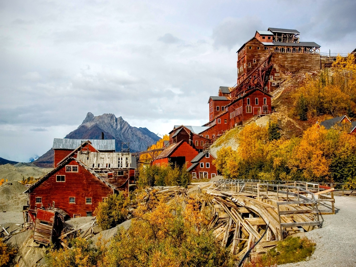 Kennecott Mines in McCarthy, Alaska Ghost Town