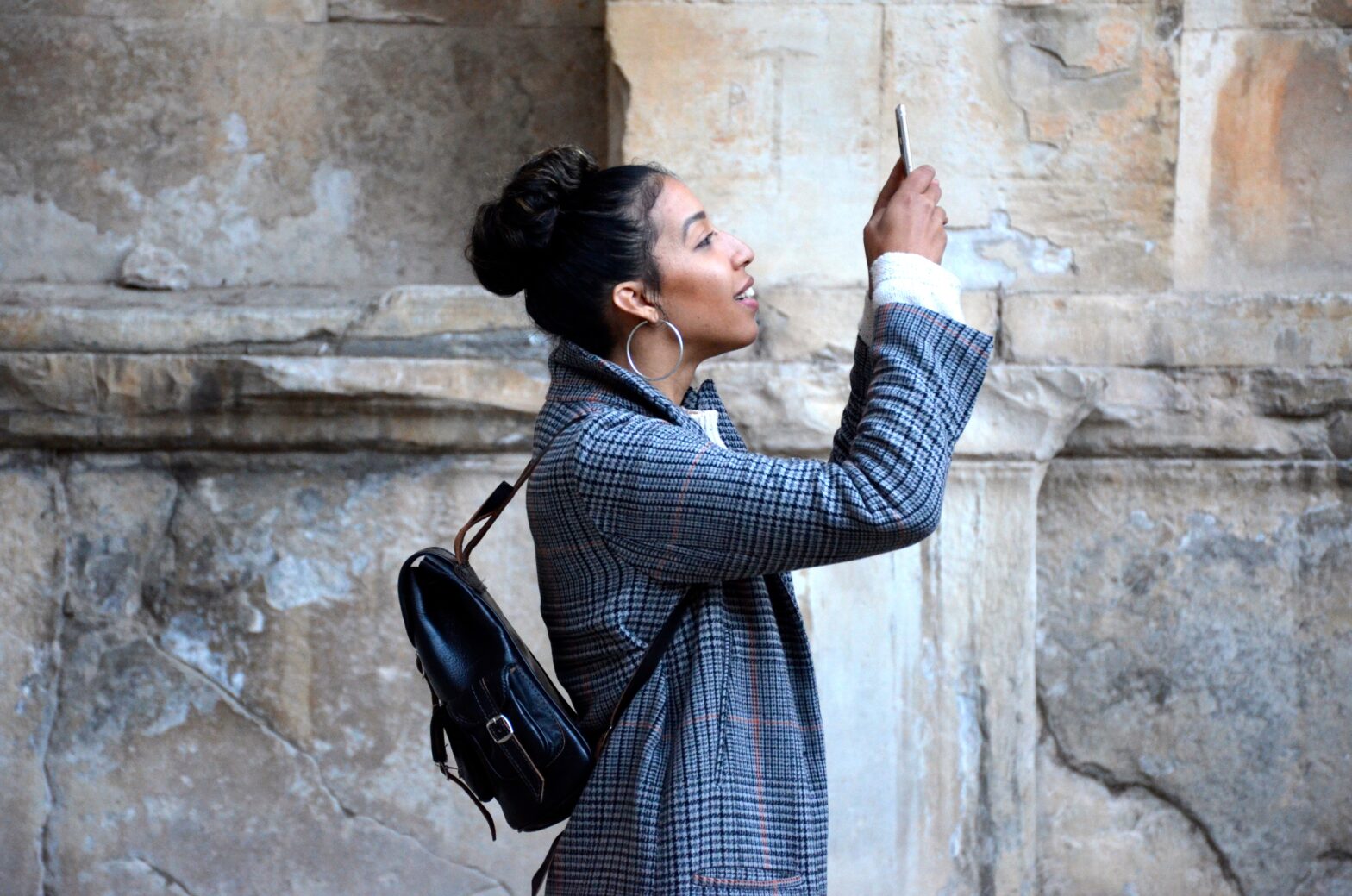 woman taking a photo