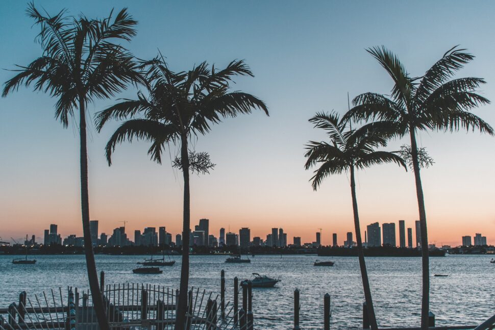 Miami at sunset