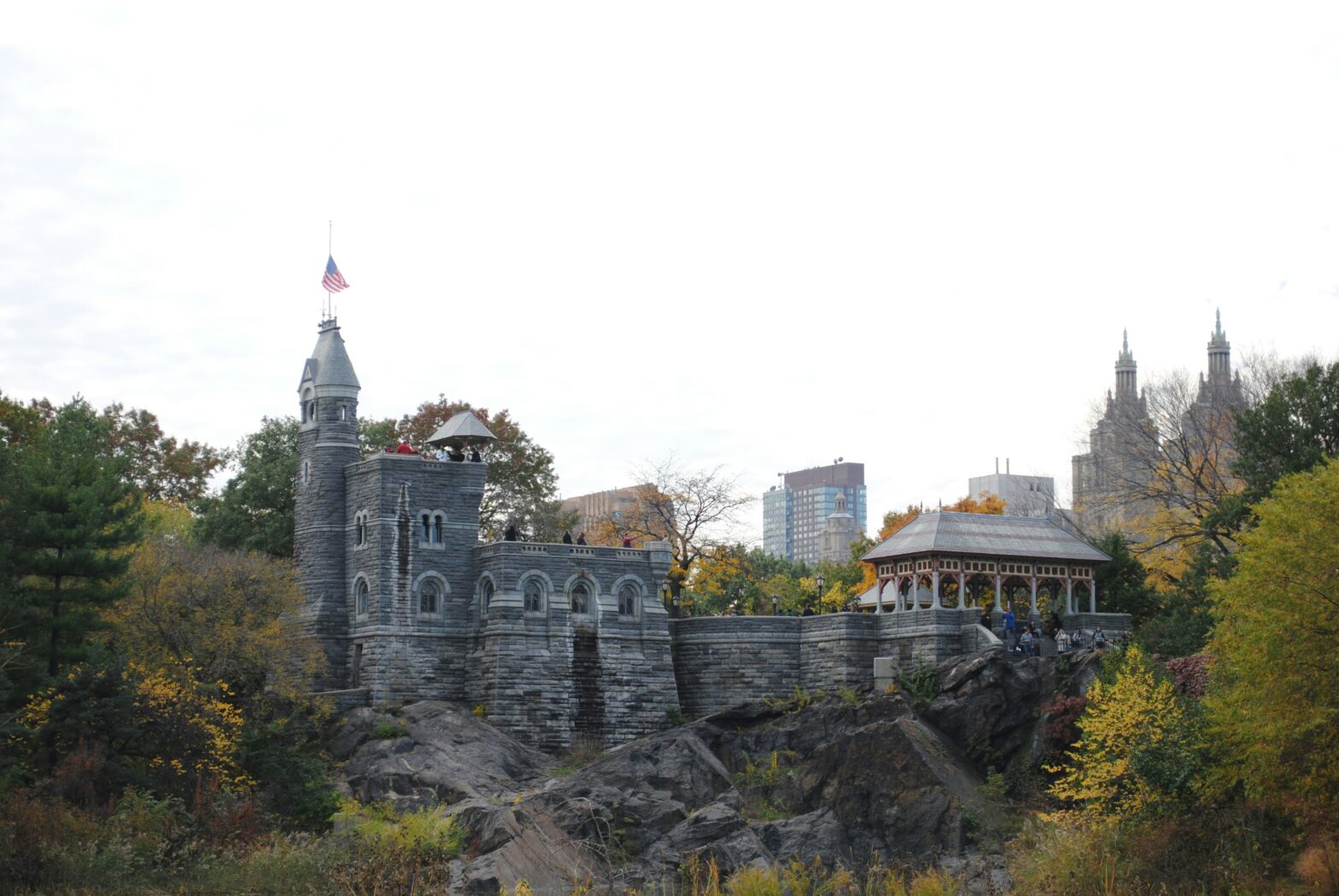 Take a look at these underrated New York castles that are breathtaking. pictured: the central park castle on a bright sunny day