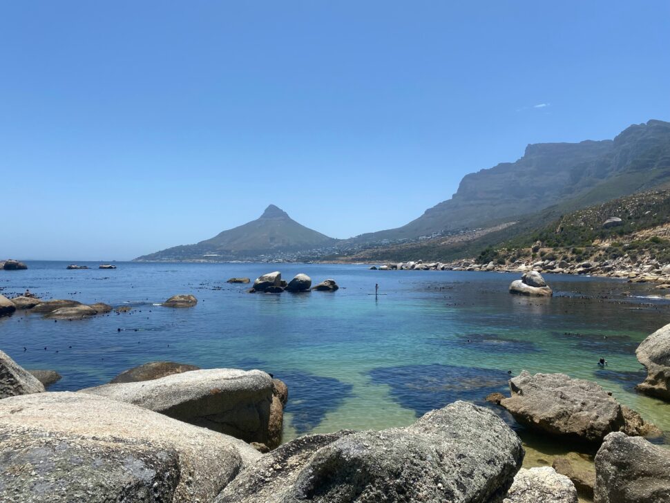 beach shoreline in Cape Town South Africa