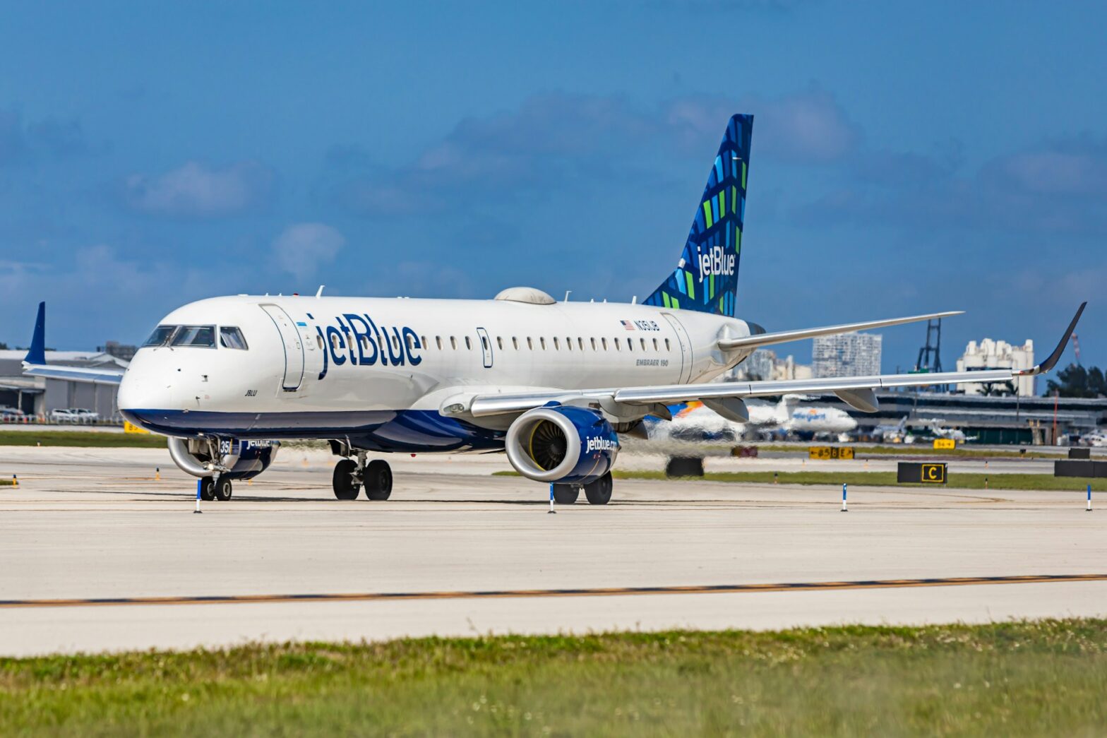 Is JetBlue a Good Airline? Pictured: a JetBlue plane on the runway.