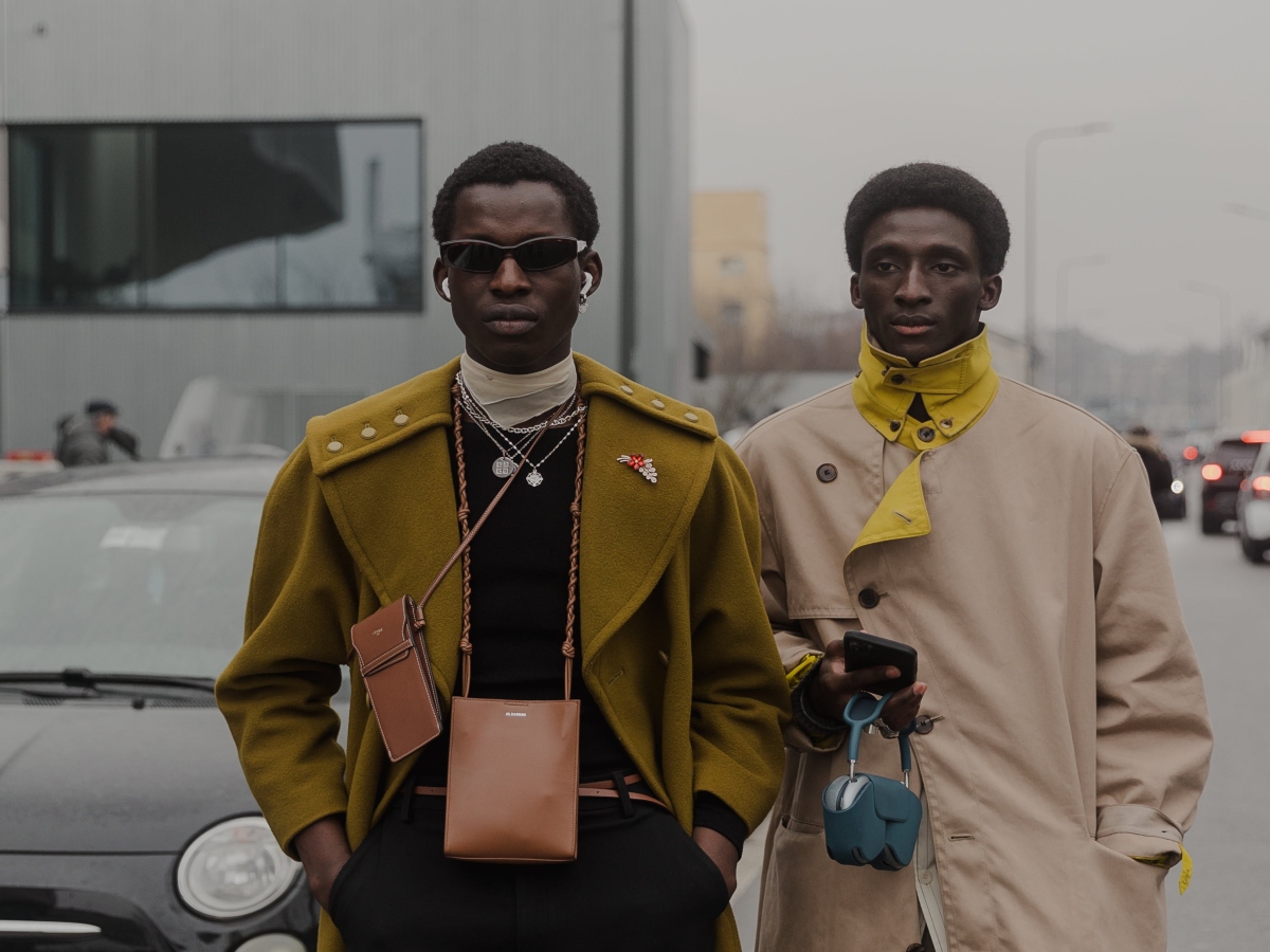 stylish Black men in Milan