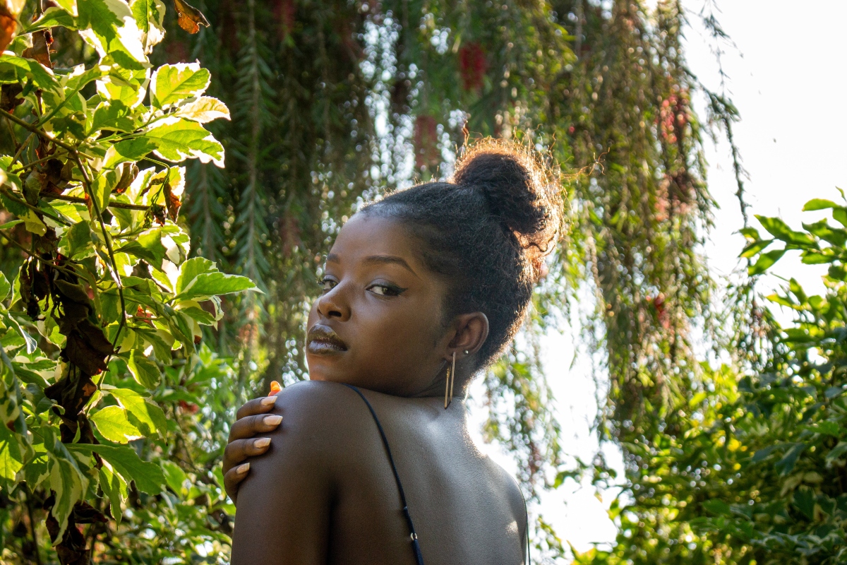 woman surrounded by nature