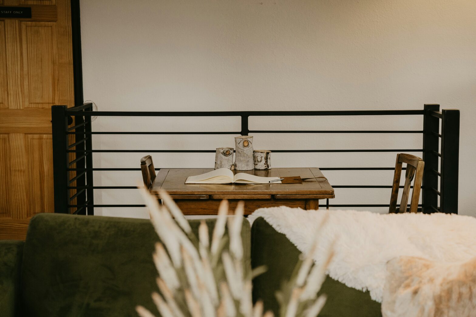 Airbnb may not be the best platform for guests that want to have parties. Learn more about Airbnb's policies on the matter. pictured: a decorated living space with rustic accents