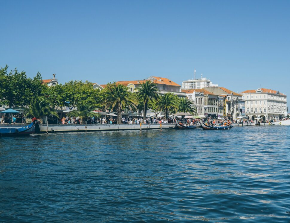 Boats in the water in Aveiro