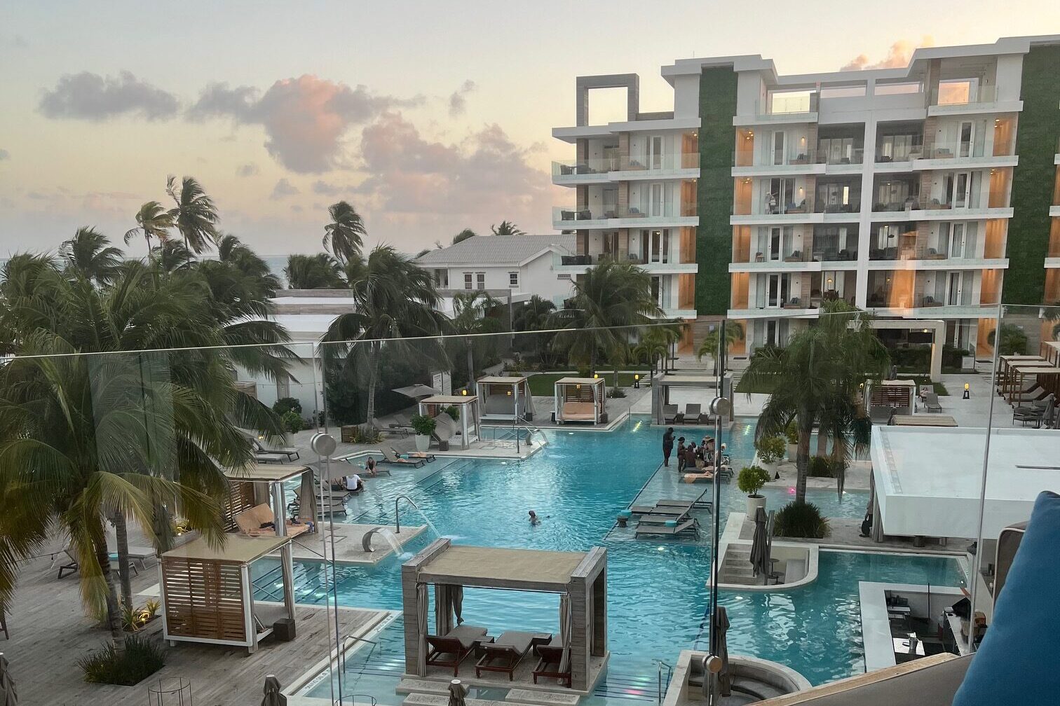 View from third floor of building one at Alaia Belize in San Pedro, Belize