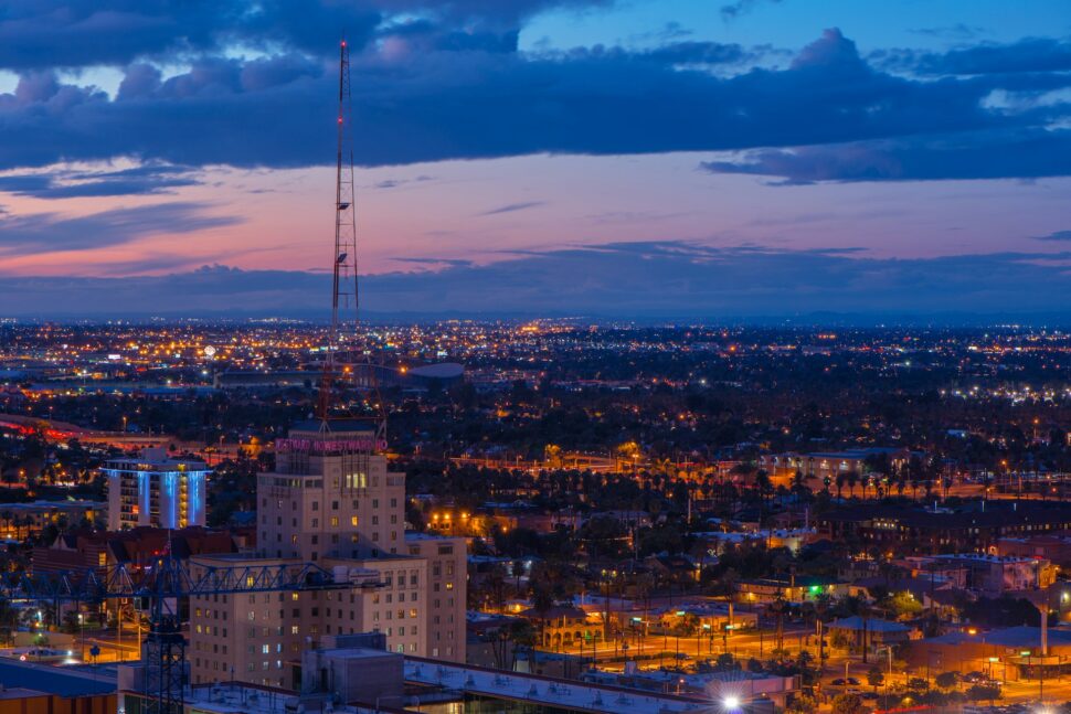 Phoenix, Arizona at night