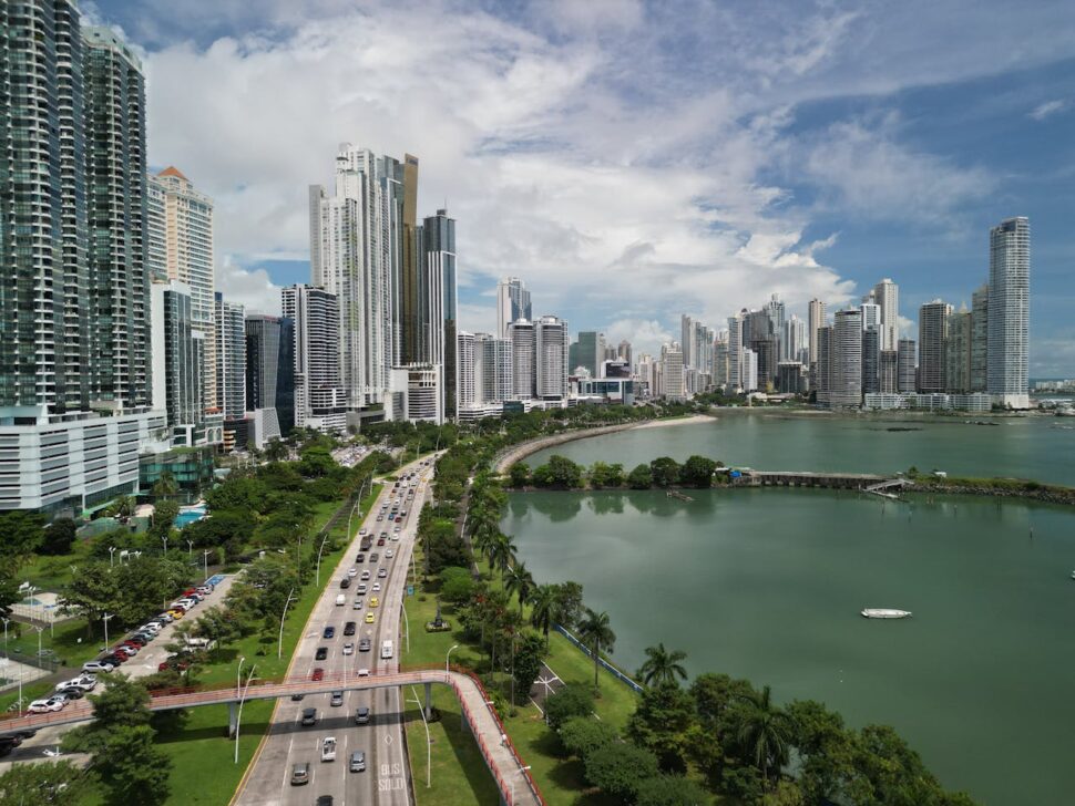 aerial view of building in Panama City, Panama