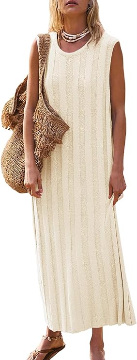 Fisoew Sleeveless Maxi Dress