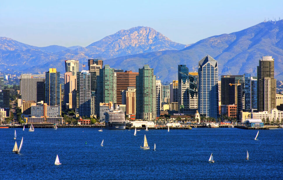 Pictured: San Diego Harbor on clear day