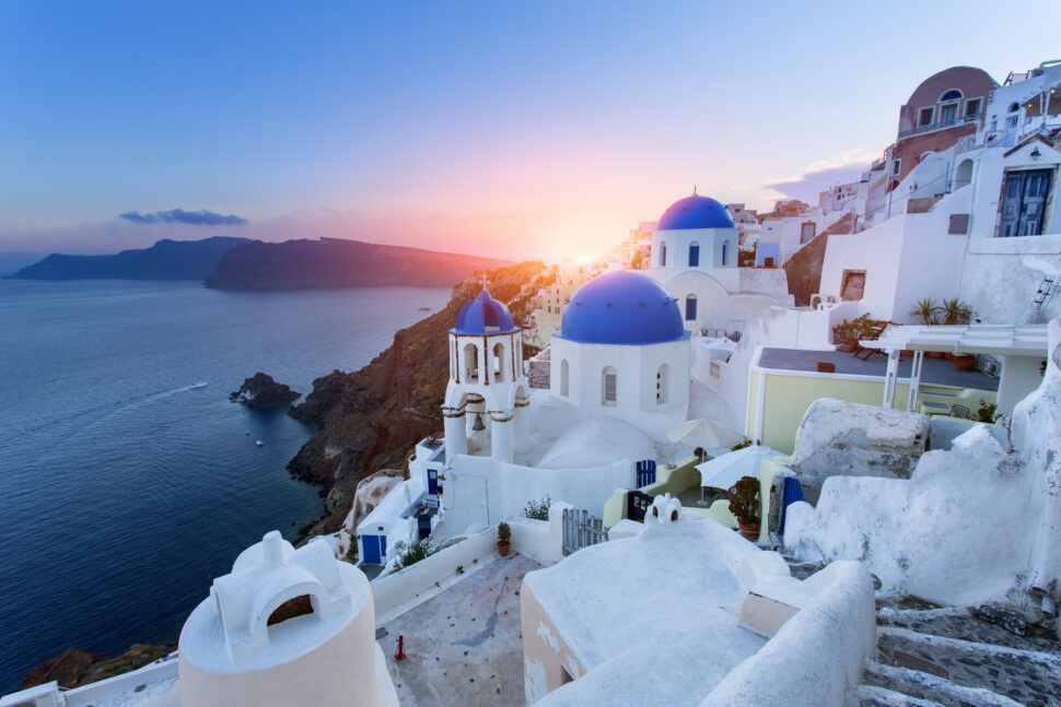 best places to visit in greece Pictured: Santorini 