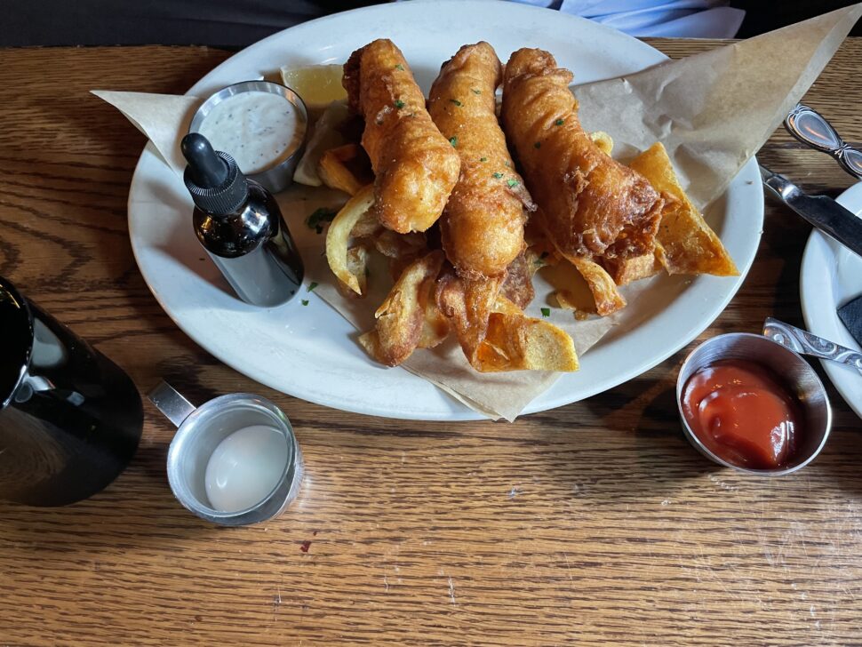 Classic Fish and Chips at Harwood Arms