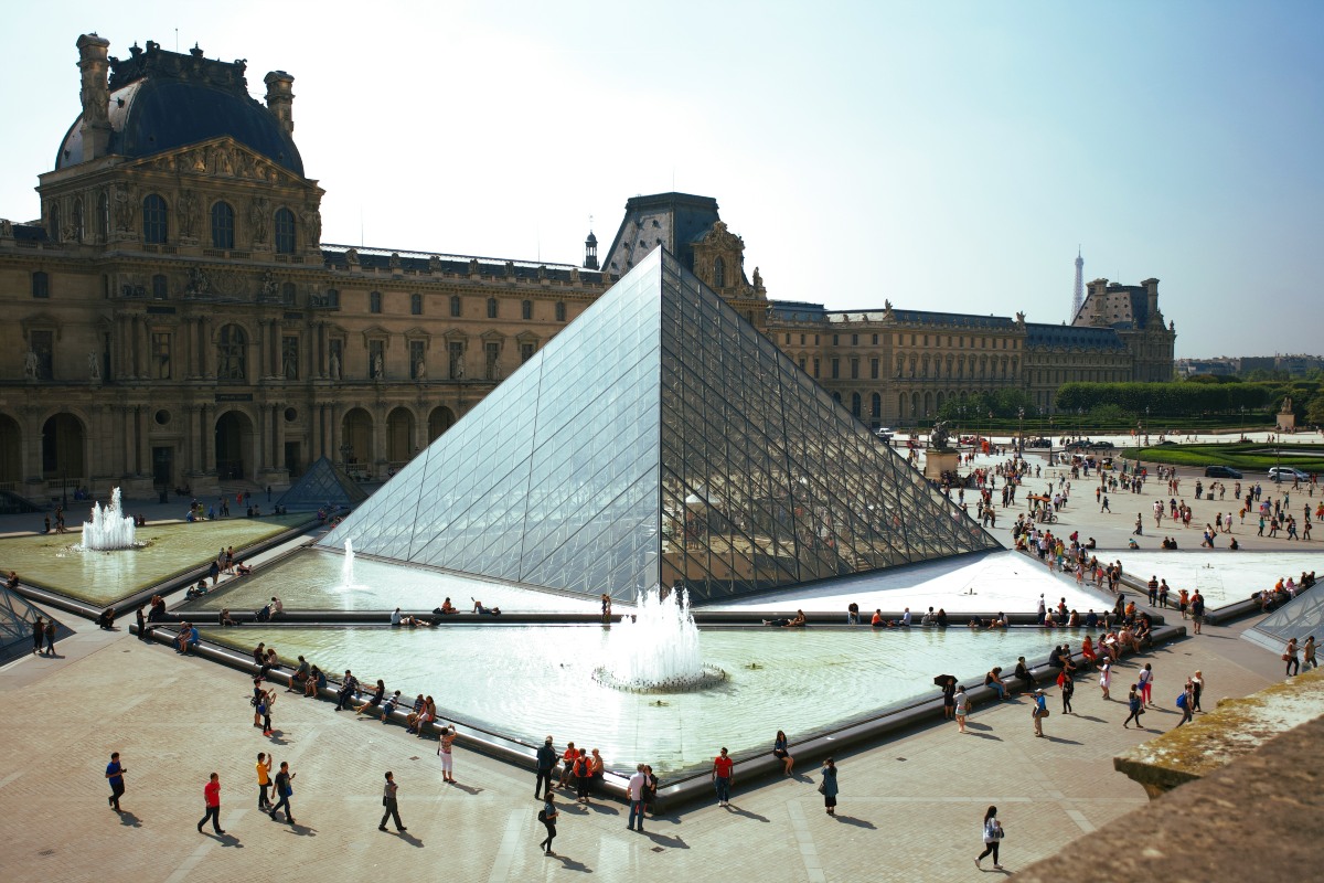 Louvre Pyramid, Paris, Olympics