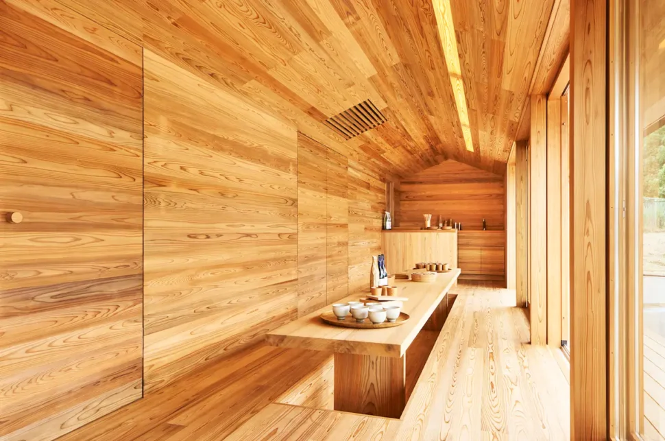 Architectually stunning aribnb Yoshino Cedar House, Japan