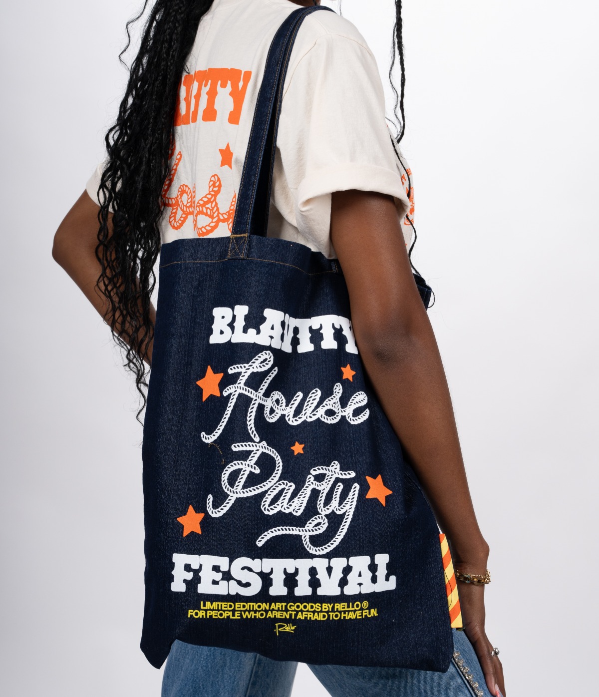 Denim Tote: Blavity House Party Music Festival Edition