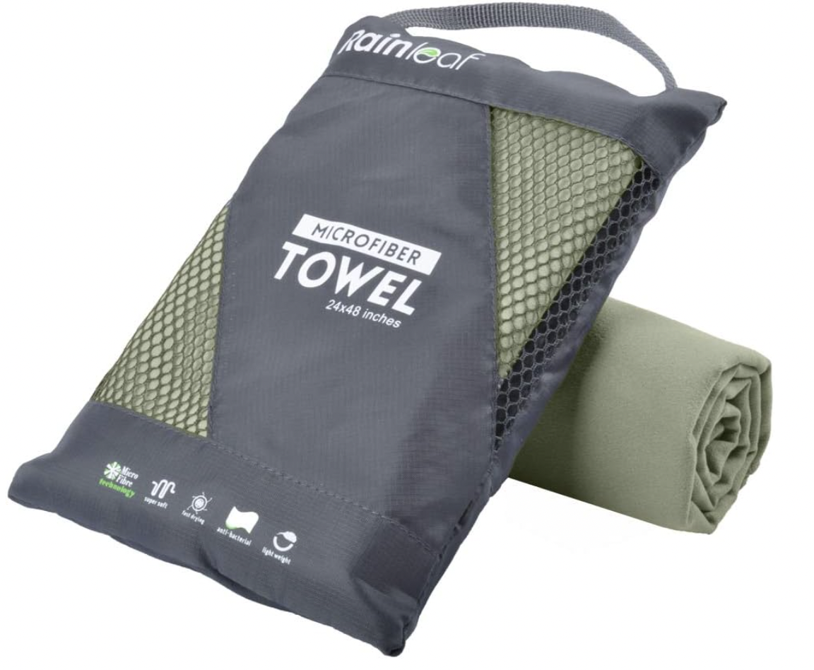 Rainleaf 2 Pack Microfiber Quick Dry Travel Towel