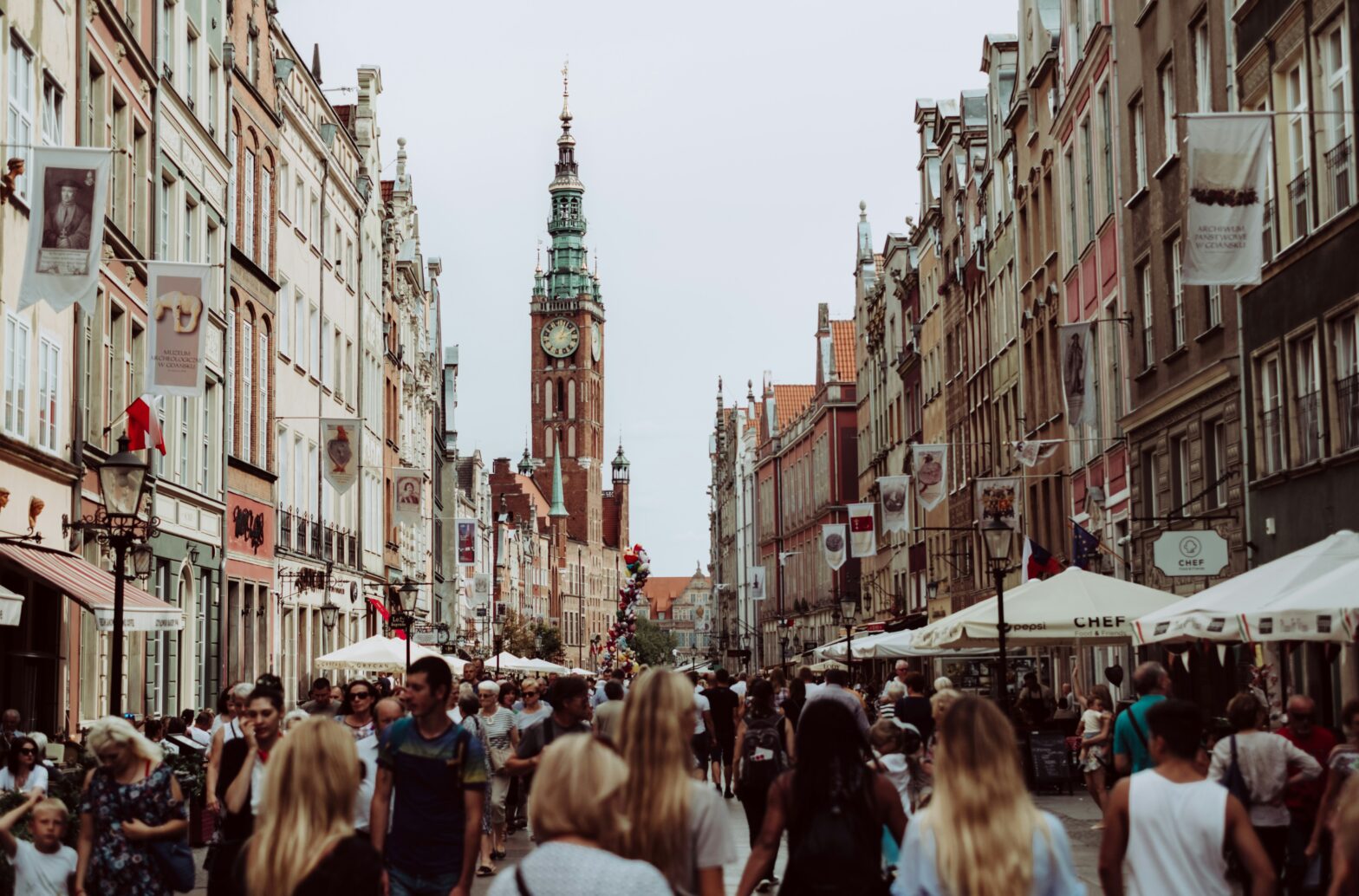 Learn about the places with the worst levels of pickpocketing in Europe. pictured: an area of Poland with a bustling crowd