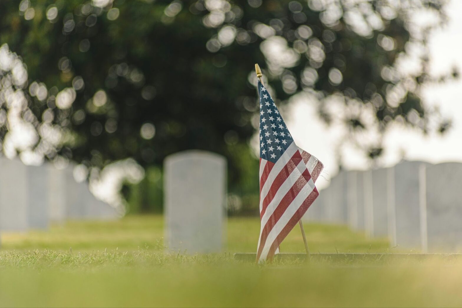 Memorial Day is a holiday of remembrance and a time for enjoyment for many. Here are places o visit. pictured: an American flag in front of tombstones