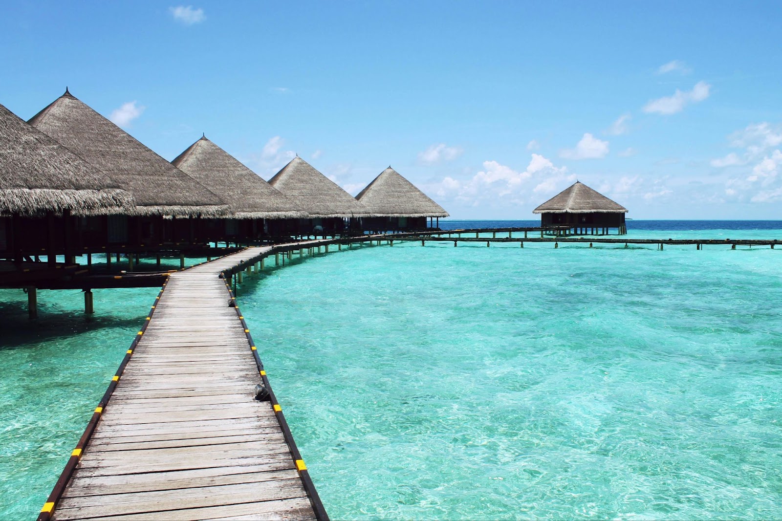 The overwater bungalows of Tahiti are a great reason for travelers to visit. 
pictured: overwater bungalows in Tahiti