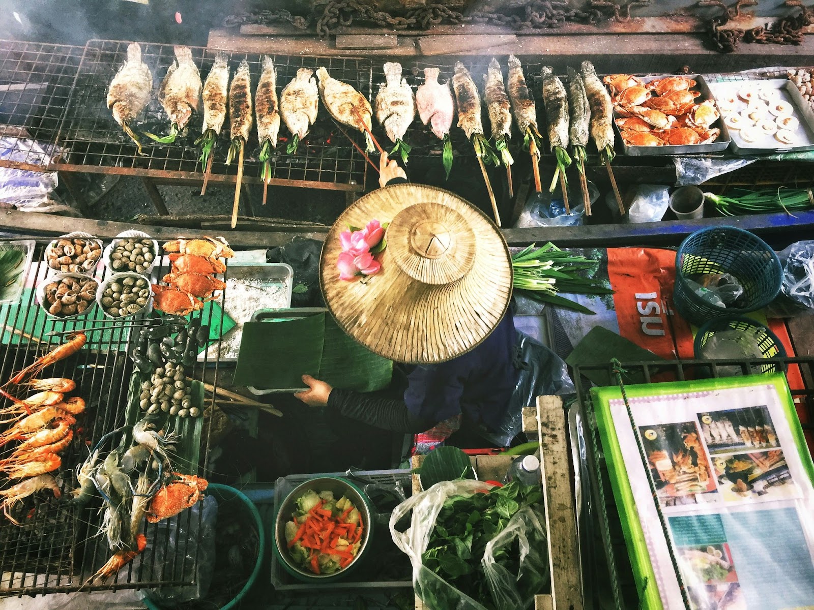 The culinary offerings of Thailand are enjoyed most during the dry season. 
pictured: a kitchen in Thailand