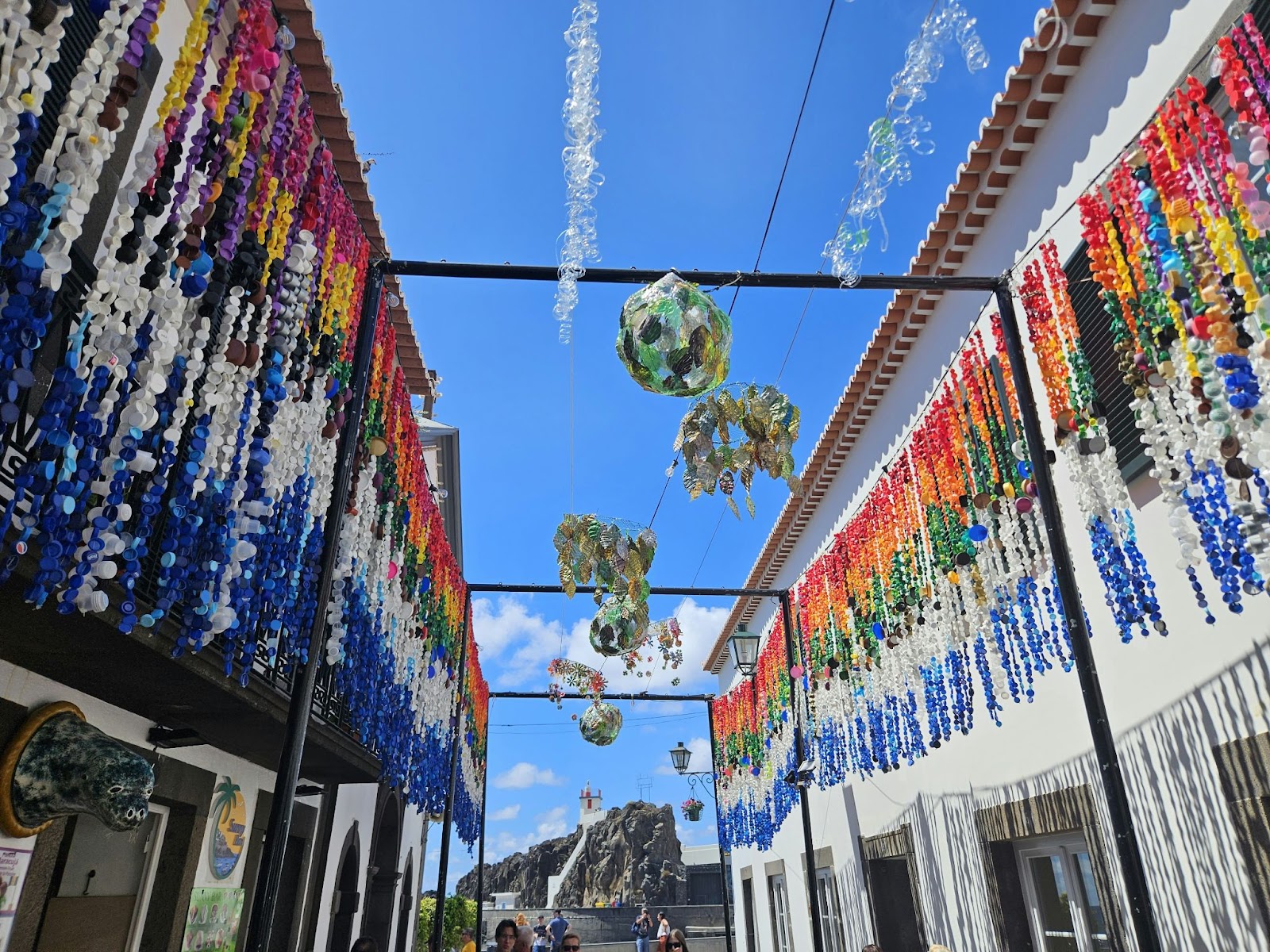 There are exciting events happening in Portugal during spring. 
pictured: street in Madeira, Portugal