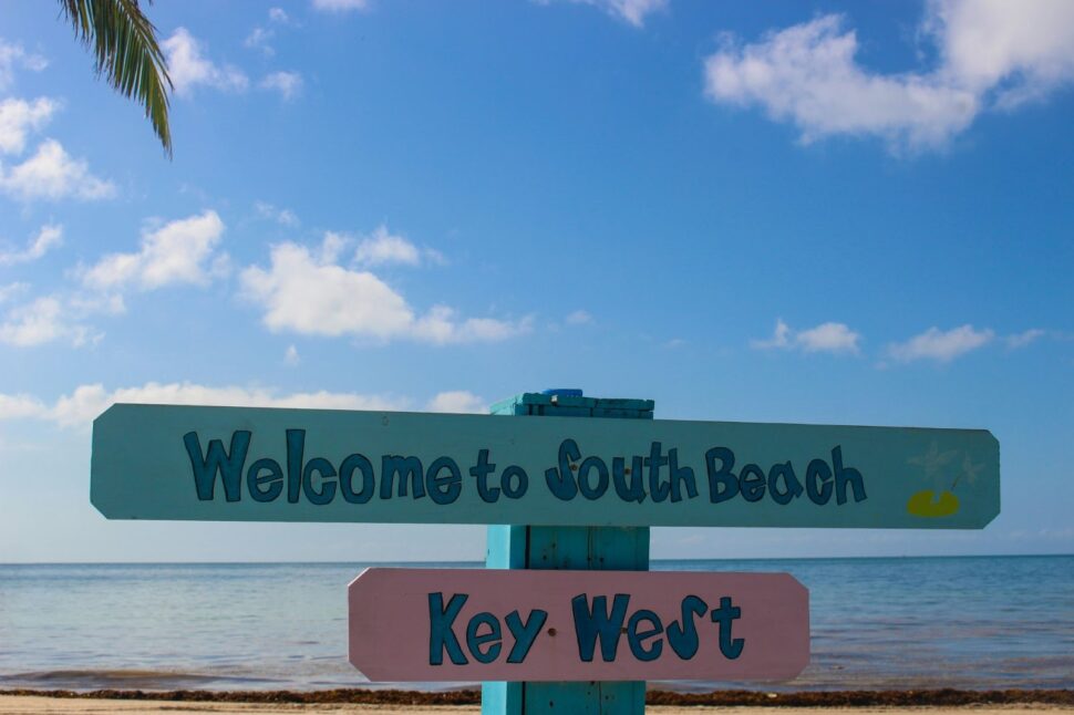 best places to visit in florida. pictured: a sign in the Florida Keys