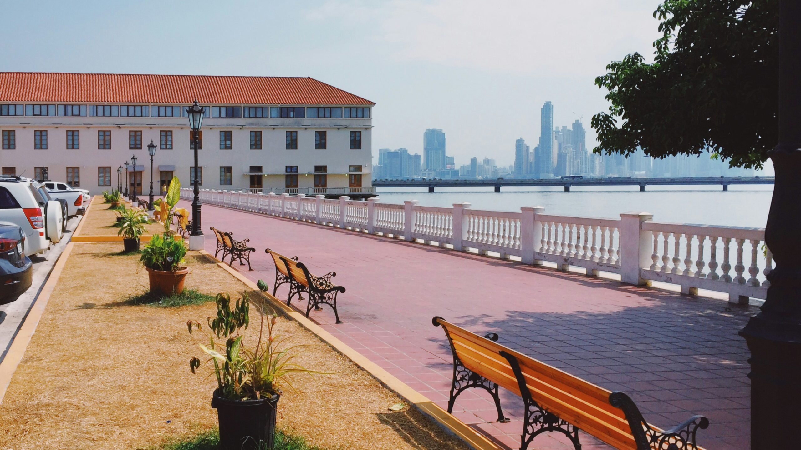 The weather of Panama during dry season is a reason it is the best time to visit Panama.
Pictured: public area in Panama