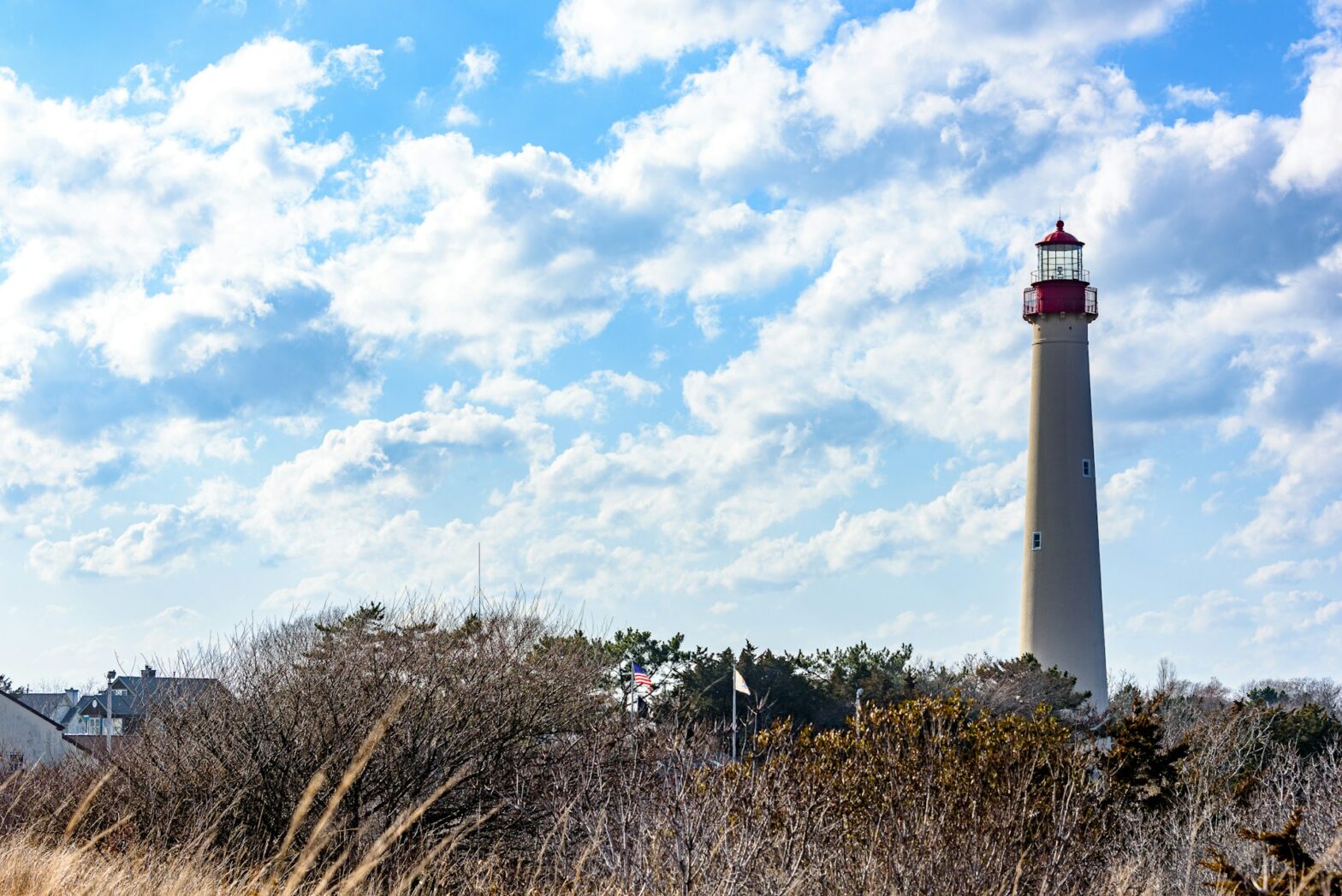 10 Weekend Trips From DC ideas. Pictured: Cape May Lighthouse view on a beautiful day in New Jersey.