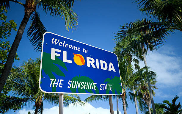 fun facts about florida Pictured: a welcome sign to  Florida