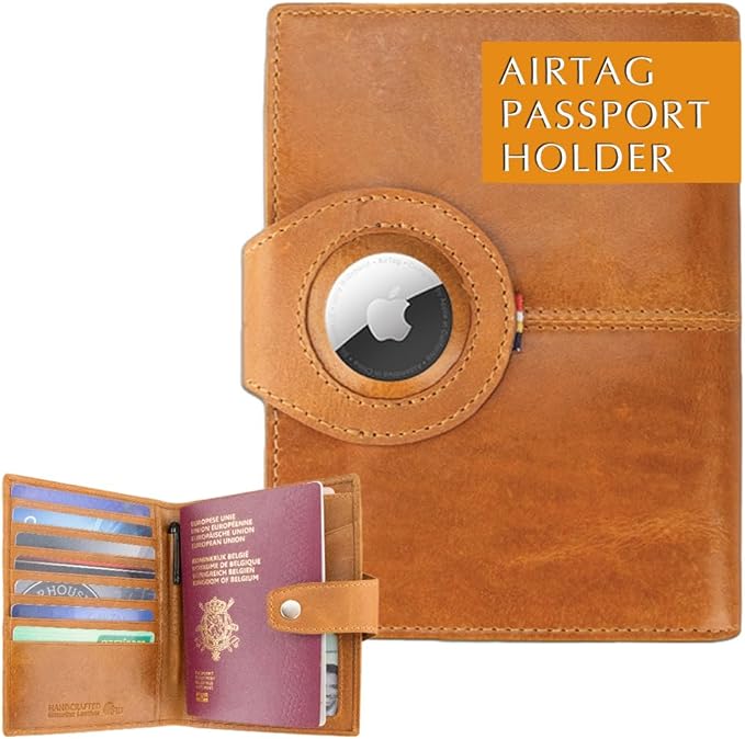 GARZINI Passport Holder with AirTag