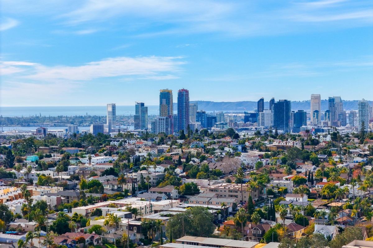 Birds Eye View of San Diego