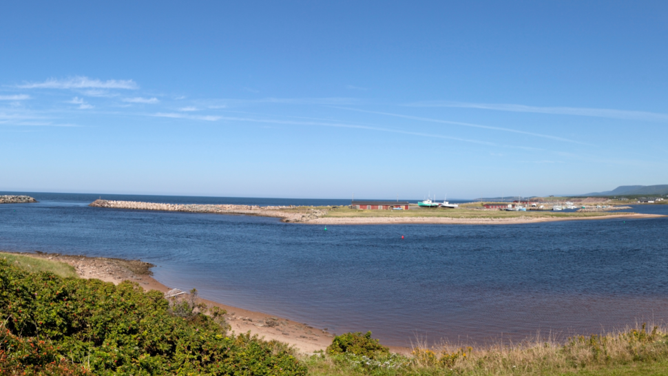 Expansive view of the Gulf of St. Lawrence on Fogo Island