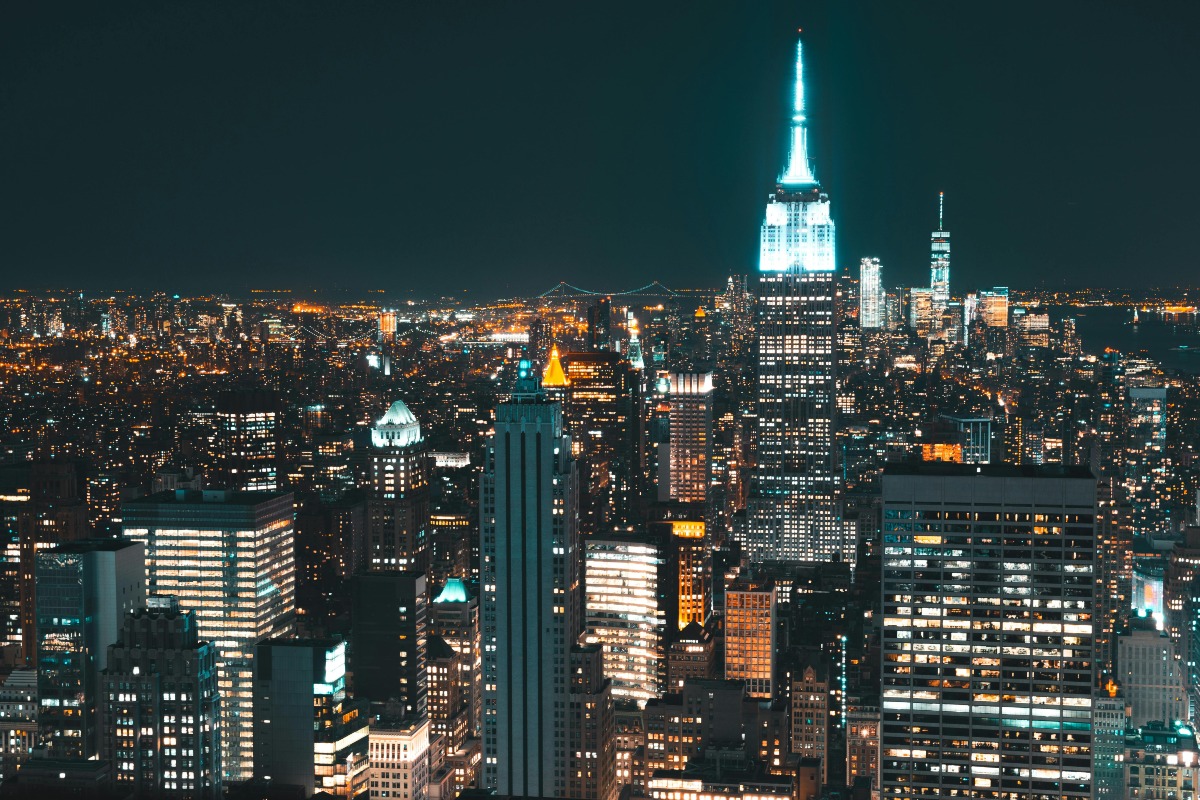 Lit Skyscrapers during Nighttime in New York City